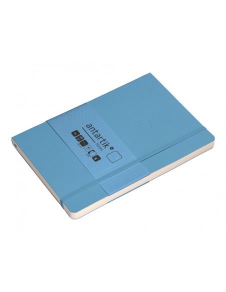 Cuaderno con gomilla antartik notes tapa blanda a5 hojas lisas azul claro 80 hojas 80 gr fsc Cuaderno con gomilla antartik notes tapa blanda a5 hojas lisas azul claro 80 hojas 80 gr fsc