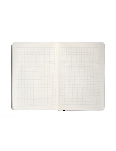 Cuaderno con gomilla antartik notes tapa blanda a5 hojas cuadricula negro 80 hojas 80 gr fsc