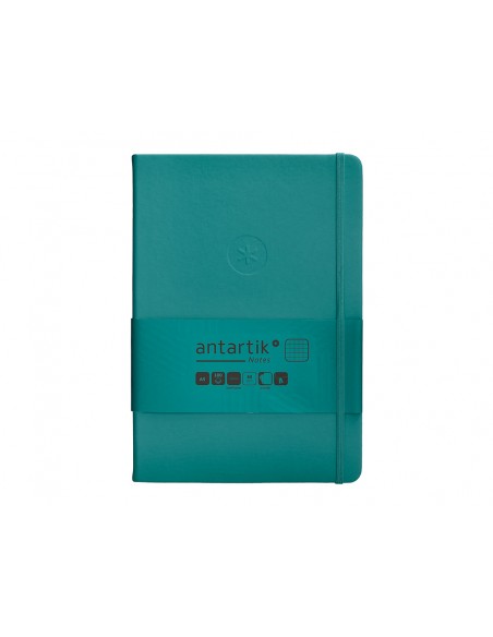 Cuaderno con gomilla antartik notes tapa dura a5 hojas cuadricula verde aguamarina 100 hojas 80 gr Cuaderno con gomilla antartik notes tapa dura a5 hojas cuadricula verde aguamarina 100 hojas 80 gr