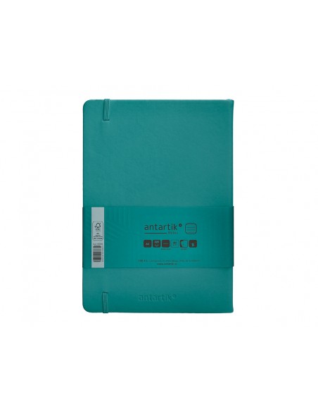 Cuaderno con gomilla antartik notes tapa dura a5 hojas cuadricula verde aguamarina 100 hojas 80 gr Cuaderno con gomilla antartik notes tapa dura a5 hojas cuadricula verde aguamarina 100 hojas 80 gr