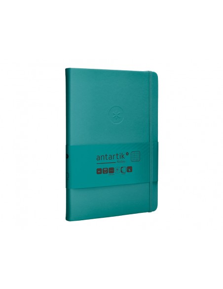 Cuaderno con gomilla antartik notes tapa dura a5 hojas cuadricula verde aguamarina 100 hojas 80 gr Cuaderno con gomilla antartik notes tapa dura a5 hojas cuadricula verde aguamarina 100 hojas 80 gr