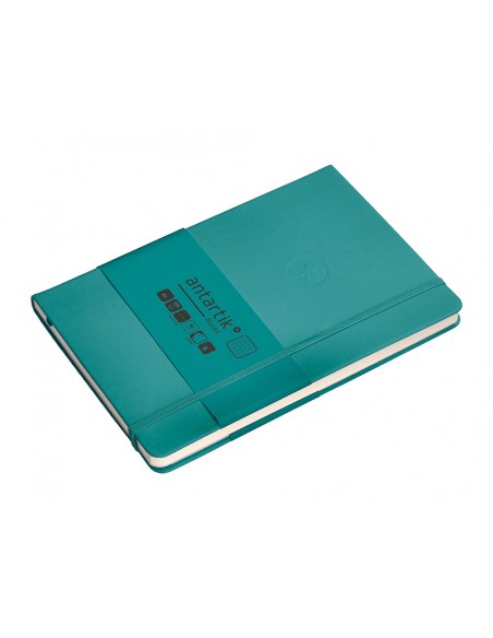 Cuaderno con gomilla antartik notes tapa dura a5 hojas cuadricula verde aguamarina 100 hojas 80 gr Cuaderno con gomilla antartik notes tapa dura a5 hojas cuadricula verde aguamarina 100 hojas 80 gr