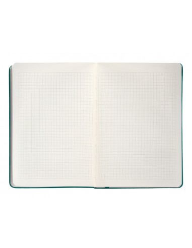 Cuaderno con gomilla antartik notes tapa dura a5 hojas cuadricula verde aguamarina 100 hojas 80 gr