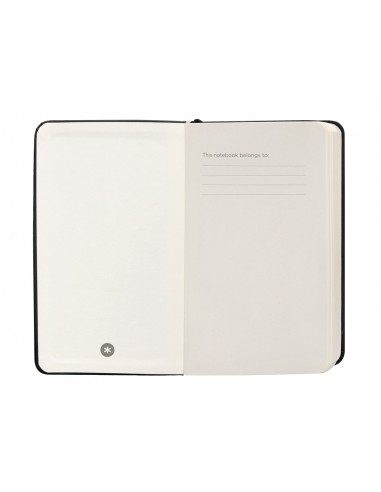 Cuaderno con gomilla antartik notes tapa dura a6 hojas rayas negro 100 hojas 80 gr fsc