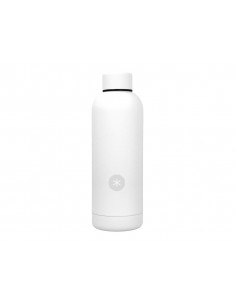 Botella portaliquidos antartik isotermica acero inoxidable libre de bpa color blanco 500 ml