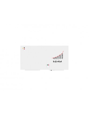 Pizarra blanca rocada skinwhiteboard pro lacada magnetica 100x100 cm 2 modulos