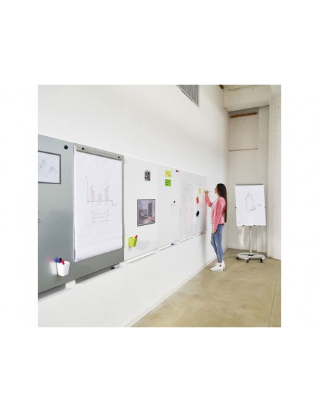 Pizarra blanca rocada skinwhiteboard pro lacada magnetica 100x100 cm 2 modulos