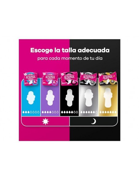 Compresa ausonia ultrafina super con alas caja de 12 unidades