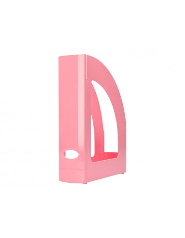 Revistero plastico q-connect color rosa pastel 320x250x80 mm