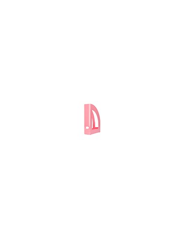 Revistero plastico q-connect color rosa pastel 320x250x80 mm