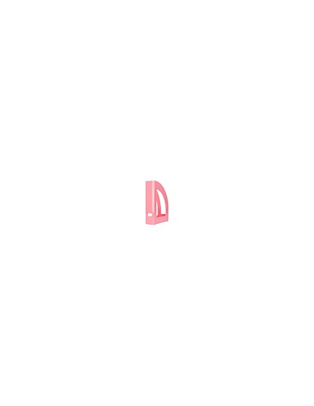 Revistero plastico q-connect color rosa pastel 320x250x80 mm