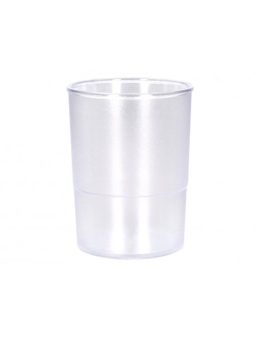Cubilete portalapices q-connect transparente plastico diametro 75 mm alto 100 mm