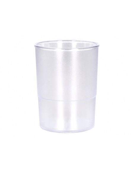 Cubilete portalapices q-connect transparente plastico diametro 75 mm alto 100 mm