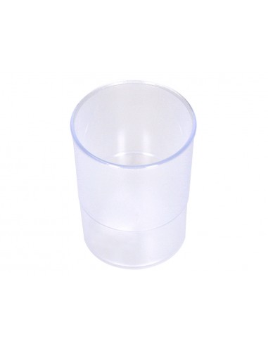 Cubilete portalapices q-connect transparente plastico diametro 75 mm alto 100 mm