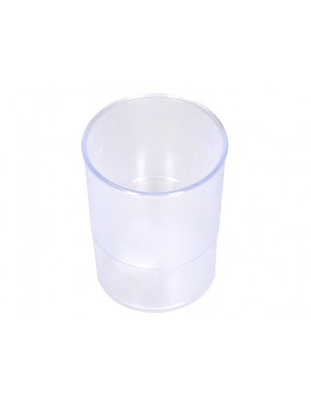 Cubilete portalapices q-connect transparente plastico diametro 75 mm alto 100 mm