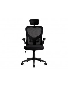 Silla q-connect ergonomica pal ermo malla base nylon alt max 1300 anc 610 prof 600 ruedas premium color negro