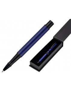 Roller belius turbo aluminio color azul y negro tinta azul caja de diseño