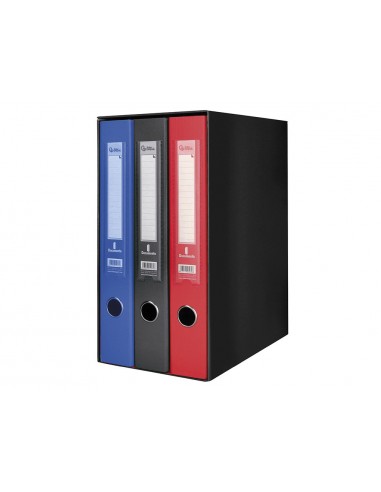 Modulo liderpapel 3 archivadores folio 2 anillas mixtas 40mm colores surtidos