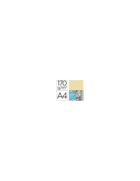 Cartulina apli din a4 170g/m2 crema paquete de 50 hojas