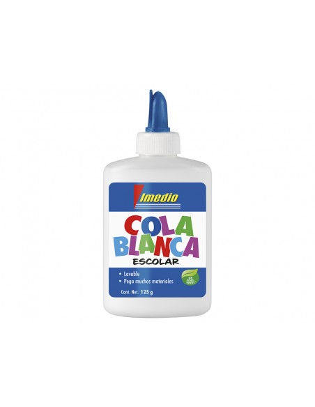 Pegamento cola blanca imedio escolar lavable bote de 125 g