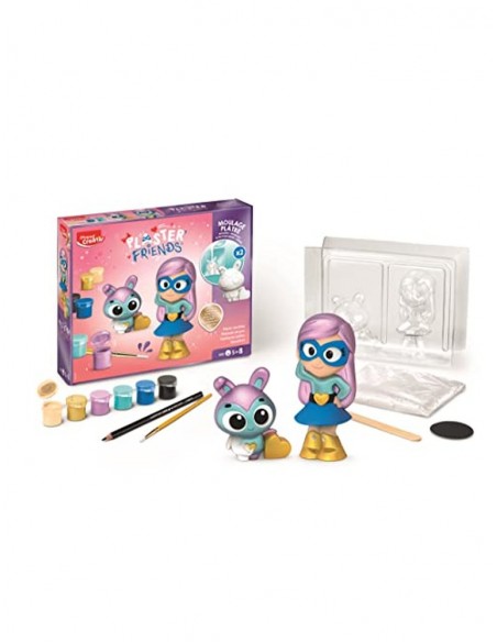 Juego maped creativo plaster friends moldeado de yeso