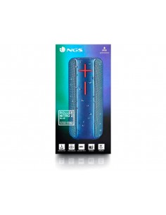 Altavoz ngs water portatil bluetooth radio fm impermeabilidad ipx5 color azul