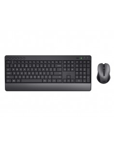 Set teclado + raton trust trezo inalambrico eco usb micro color negro