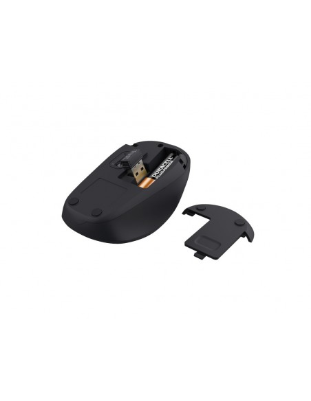 Raton trust yvi+ optico inalambrico eco 4 botones 800/1600 dpi usb 2.0 color negro Raton trust yvi+ optico inalambrico eco 4 botones 800/1600 dpi usb 2.0 color negro