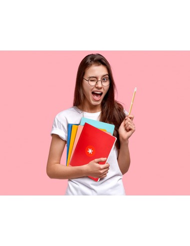 Libreta antartik a5+ plus cosida 48 hojas 90gr liso sin margen 6 colores surtidos