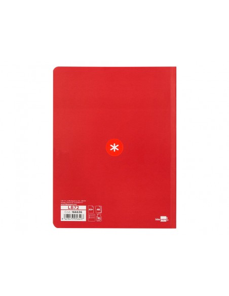 Libreta antartik a5+ plus cosida 48 hojas 90gr rayado horizontal con margen 6 colores surtidos