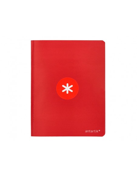 Libreta antartik a5+ plus cosida 48 hojas 90gr rayado horizontal con margen 6 colores surtidos