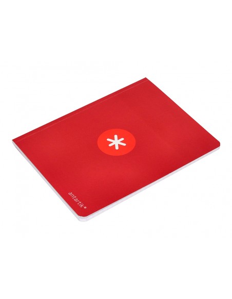 Libreta antartik a5+ plus cosida 48 hojas 90gr rayado horizontal con margen 6 colores surtidos