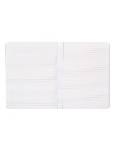 Libreta antartik a5+ plus cosida 48 hojas 90gr rayado horizontal con margen 6 colores surtidos