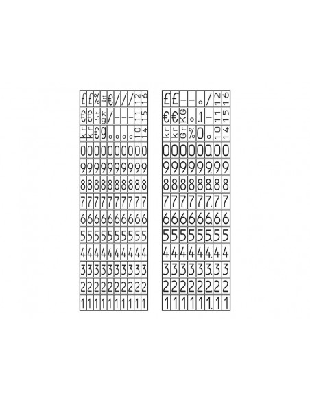 Etiquetadora avery 2 lineas 18 digitos para etiqueta 26x16 mm