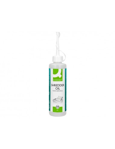 Aceite lubricante q-connect para destructora de documentos bote de 250 ml