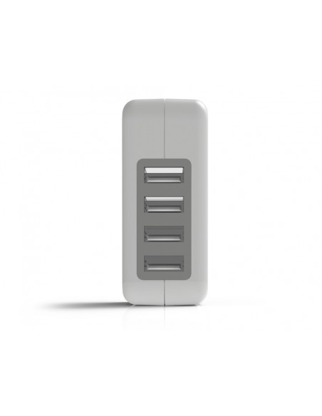 Cargador de pared groovy 2 usb + 2 usb-c 4.8a color blanco