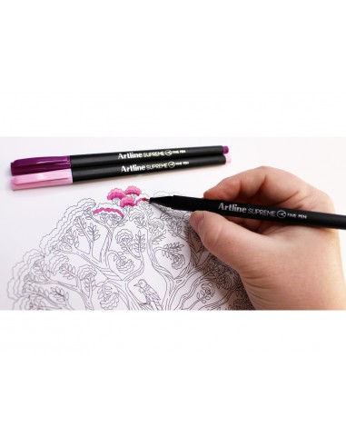 Rotulador artline supreme epfs200 fine liner punta de fibra gris 0,4 mm