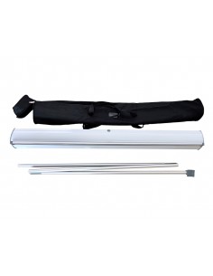 Display enrollable yosan roll up aluminio 1 cara ancho 85 cm altura 200 cm