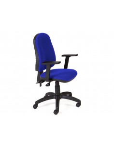 Silla rocada direccion sistema asincro con brazos color azul