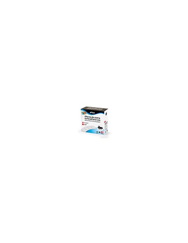Disco de cierre plico velcro autoadhesivo 20 mm diametro color negro caja de 200 unidades