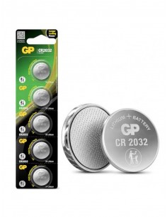 Pila gp alcalina boton litio cr2032 blister de 5 unidades