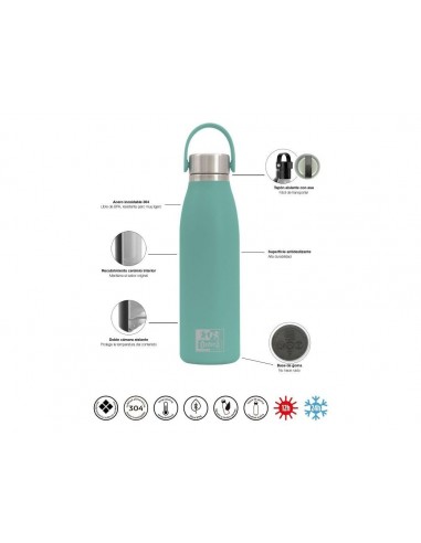 Botella portaliquidos oxford school termo capacidad 0,5 litros