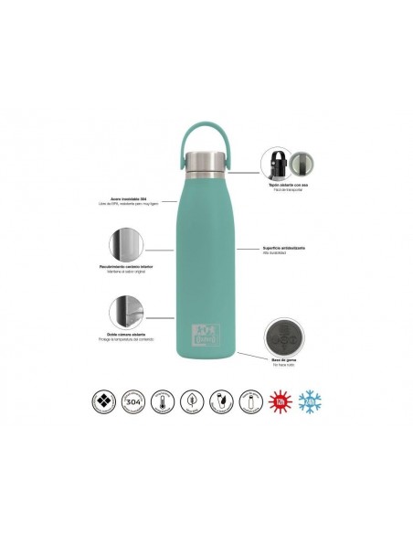 Botella portaliquidos oxford school termo capacidad 0,5 litros