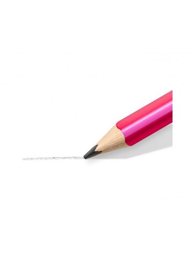 Lapices de grafito staedtler 119 triangular jumbo mina 4 mm 2b color happy bote de 48 unidades colores surtidos