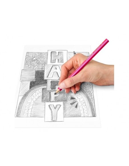 Lapices de grafito staedtler 119 triangular jumbo mina 4 mm 2b color happy bote de 48 unidades colores surtidos Lapices de grafito staedtler 119 triangular jumbo mina 4 mm 2b color happy bote de 48 unidades colores surtidos
