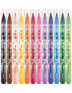 Rotulador maped mini cute lavable caja de 12 unidades colores surtidos