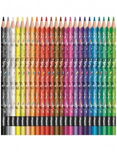 Lapices de colores maped mini cute triangular mina 2,9 mm caja de 24 unidades colores surtidos