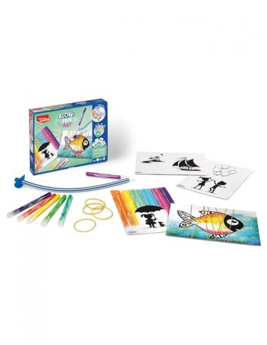 Juego maped creativ aerografo blow pen art cuerdas