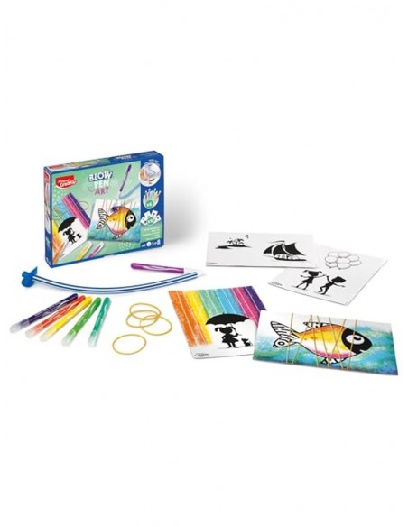 Juego maped creativ aerografo blow pen art cuerdas