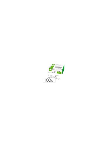 Clips zinc q-connect n 4 labiados 50 mm caja de 100 unidades